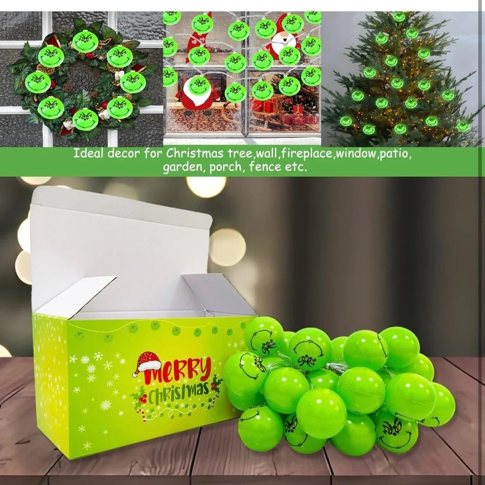 Green Grinch String Lights